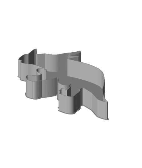 Dinosaur Icon 00C1, nestable box (v2) 3d model