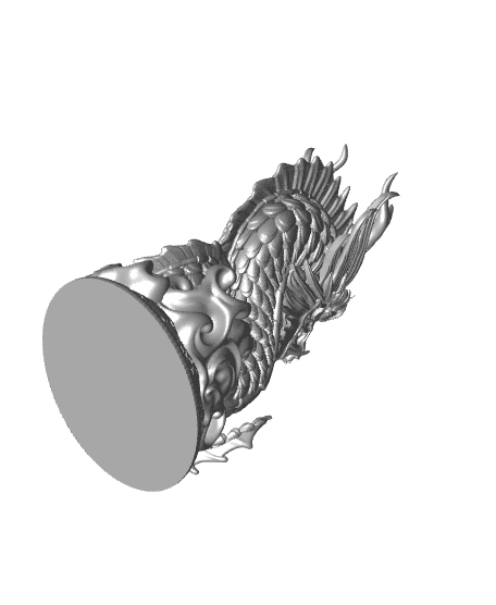 ChineseDragon Bust (Pre-Supported) 3d model