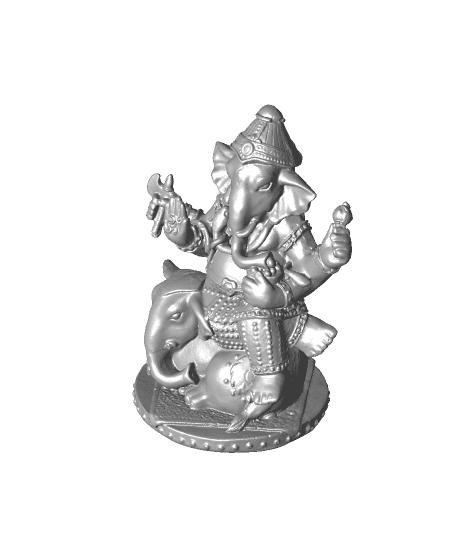 Mahotkata Ganesha Riding an Elephant 3d model