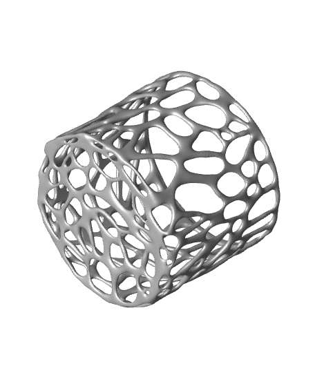 Basic Voronoi Plant Pot 100x115mm 3d model