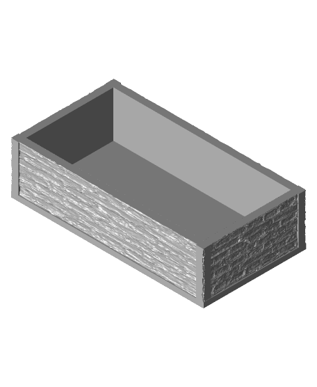 Herb Planter with watering trough 3d model