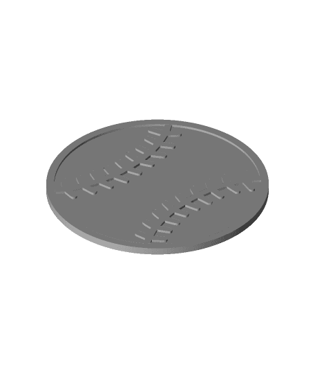 Baseball Coaster ⚾🍺 by frikarte3D full viewable 3d model