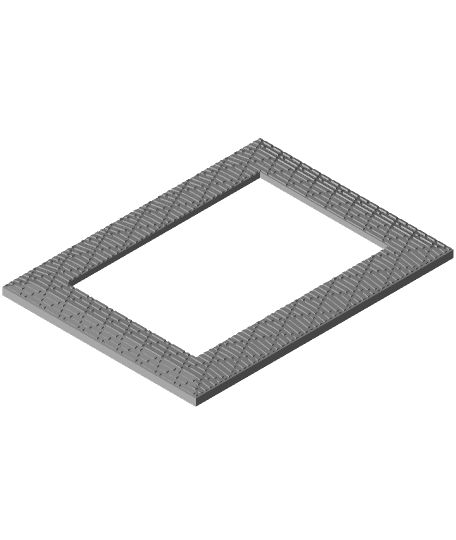 Remix of 4x6 Picture Frame 2-Part Template. by kwerkshop full viewable 3d model