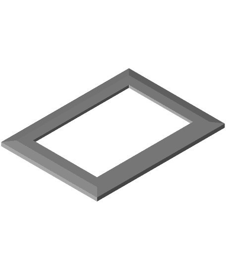 4x6 Picture Frame 2-Part Template. 3d model