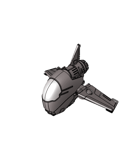 Space jet by juankmed full viewable 3d model