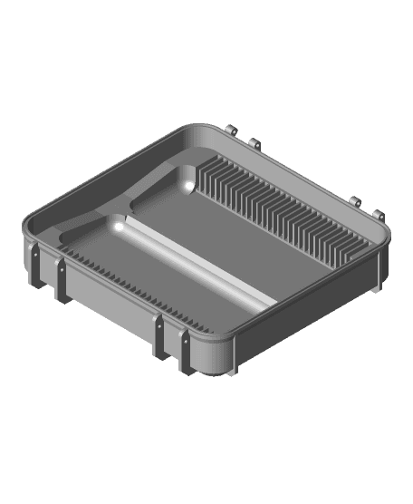 Tool Box Base for 60 Filament Swatches with Easy Access Frikarte3D.stl 3d model