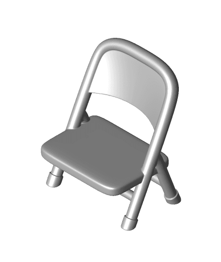Cartoon Bernie's Folding Chair 3d model