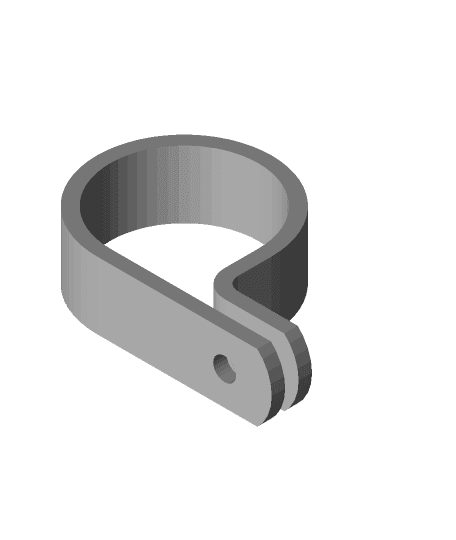 Cable P Clip for 20mm Conduit by peaberry full viewable 3d model