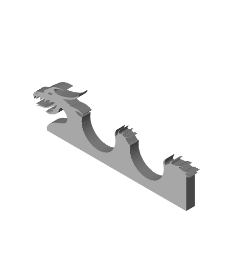 Dragon Chopsticks Holder by jex7 full viewable 3d model