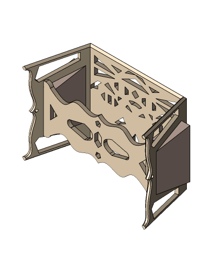 desk organizer v16.step 3d model