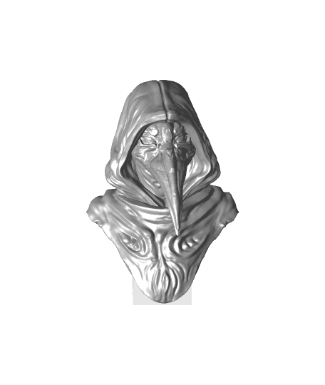 SCP-049 - The plague Doctor - Fan Art Bust - 10cm  by printedobsession full viewable 3d model