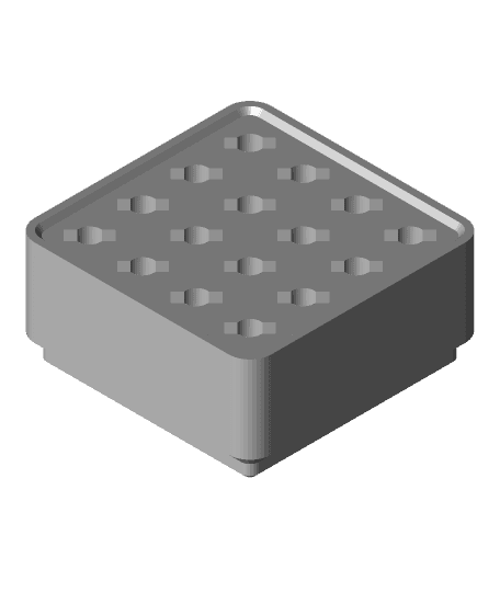 Gridfinity Microlux chisel tip and sander head storage modules 3d model