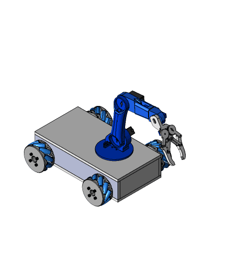 Mecanum Wheels Robot 3d model