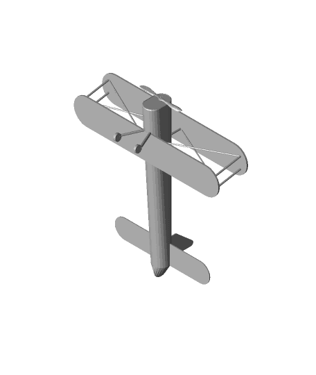 Biplane 3d model