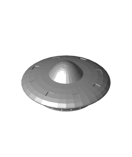 Spinning UFO pencil topper 3d model