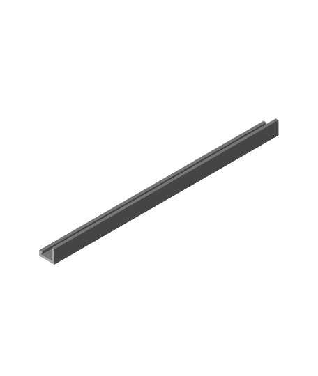 LED strip bracket for shelf.stl 3d model