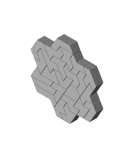 Triangle Hex puzzle 3d model