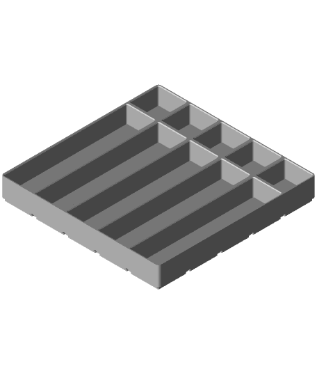 Gridfinity Modified 5x5x30-02 by yellow.bad.boy full viewable 3d model
