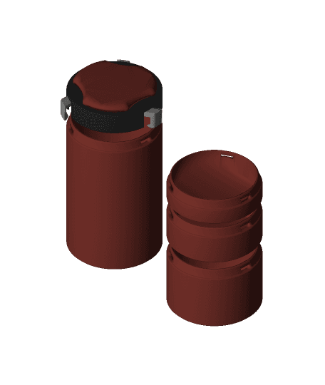 Twist Lock Trick Box (Cylinder) 3d model