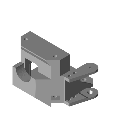 MDD adapter for Winsinn dual gear extruder compatibility with HMG5 with cable chain (REMIX) 3d model