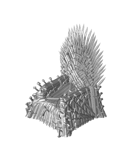 Iron Throne Support Free Remix 3d model