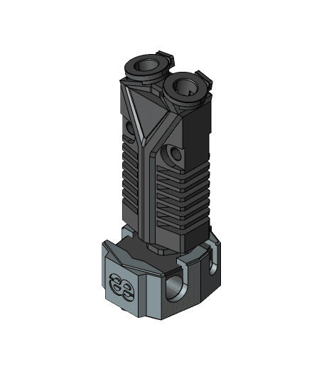 Phaetus TaiChi 2-In 1-Out Hotend 3D Model by Phaetus full viewable 3d model