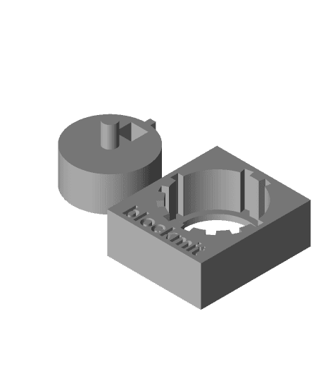 Blockmit Cold Wallet Washer Stamping Jig Customizer 3d model