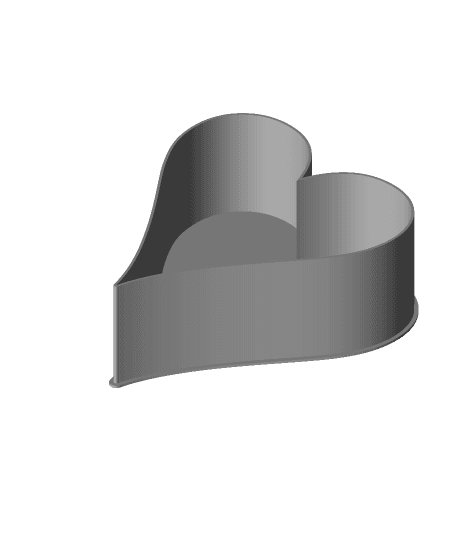 Heart, nestable box (v2) by PPAC full viewable 3d model