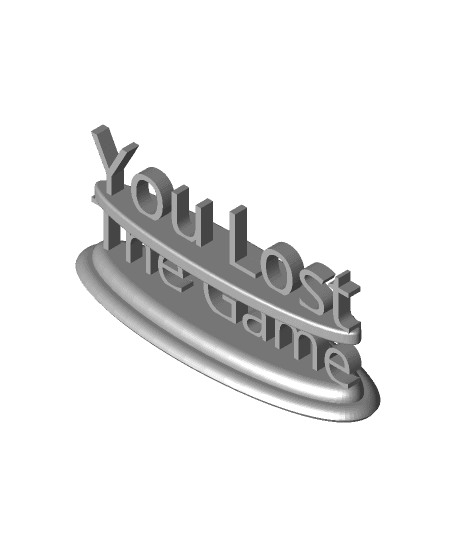 You Lost The Game by ianwiltdotcom full viewable 3d model