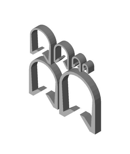 Cable marking clip 3d model