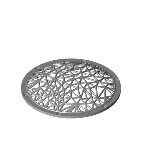 Triangular Lattice Speaker Cover by jomoto10 full viewable 3d model