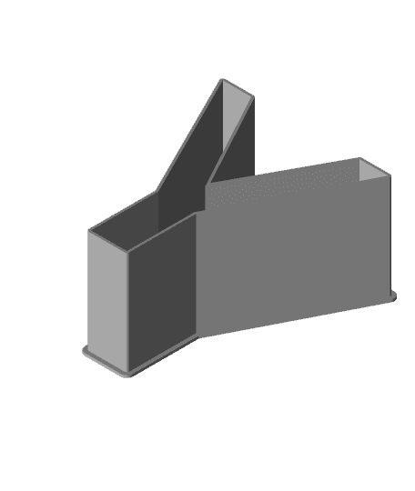 LATIN CAPITAL LETTER Y, nestable box (v1) 3d model