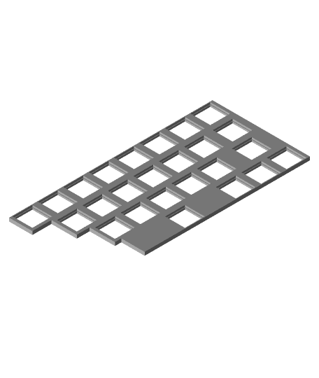 NNR (No Number Row) Case and Backplate 3d model