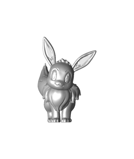 Eevee - Pokemon - Fan Art by printedobsession full viewable 3d model