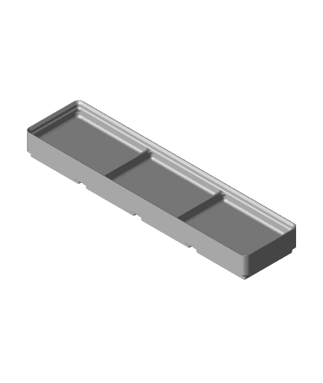 Divider Box 4x1x2 3-Compartment.stl by hardwire1010 full viewable 3d model