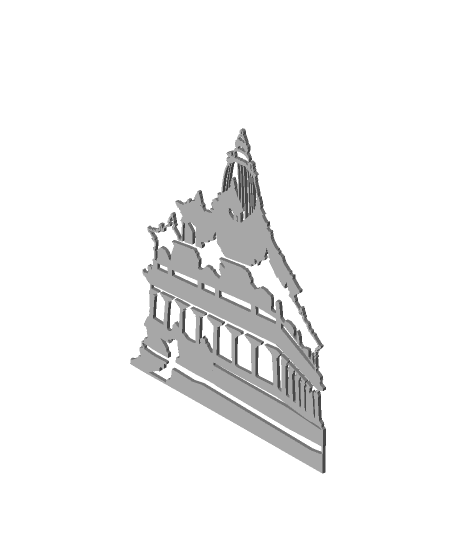 Krishna Temple Nepal 3d model