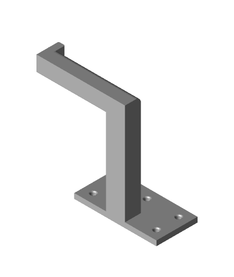 Wall Mounted Spool Holder by flash1965 full viewable 3d model
