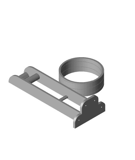Ring Latch Lock 3d model