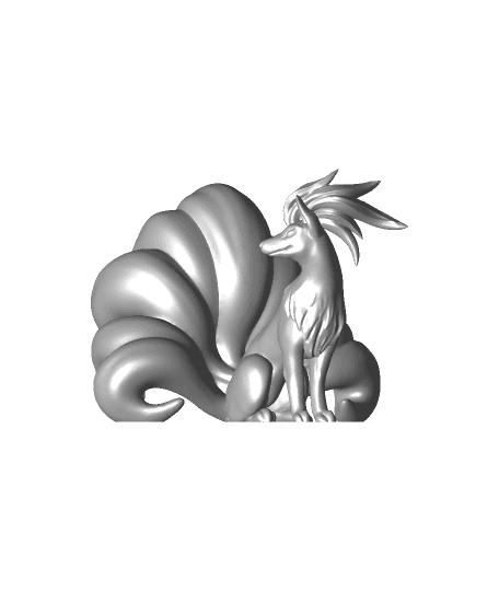 Ninetails - Pokemon - Fan Art 3d model