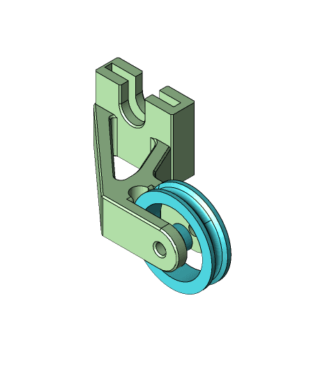 Ender 3 Filament Roller Guide Remix 3d model