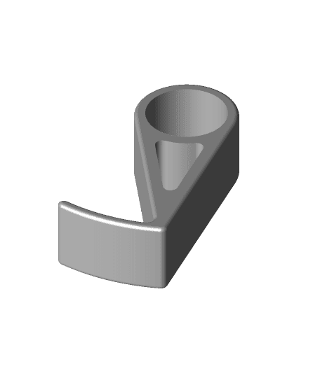 Quick Reload Toilet Paper Holder - Less material 3d model