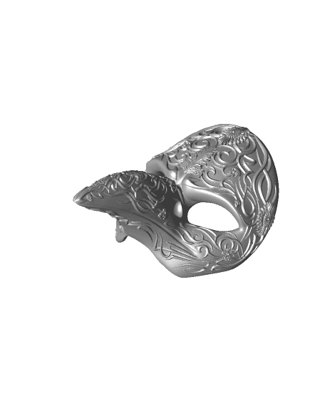 Gothic Raven Mask -"Gothic" (Sculptober Day 7) 3d model