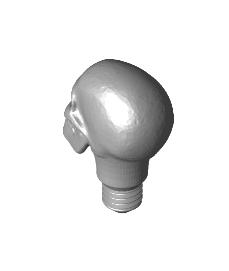 Skull Bulb (Solid) by DaveMakesStuff full viewable 3d model