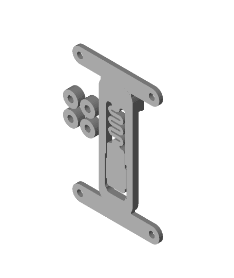 DIN Bracket - BTT CAN Tool Board 3d model