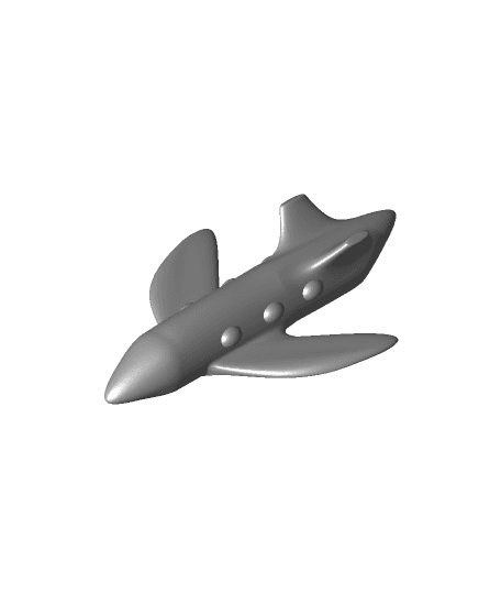 Silly Toy Plane  by Jay Crispy full viewable 3d model