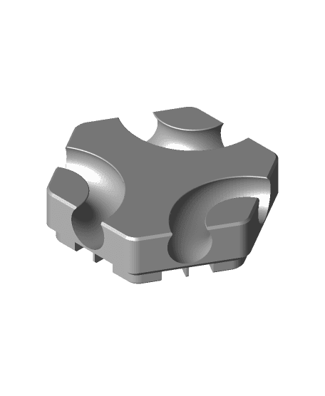 Hextraction - 3 Curves Tile 3d model