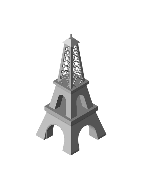 Eiffel Tower by goodtitan44 full viewable 3d model