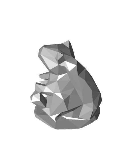 low poly squirrel by liggett1 full viewable 3d model
