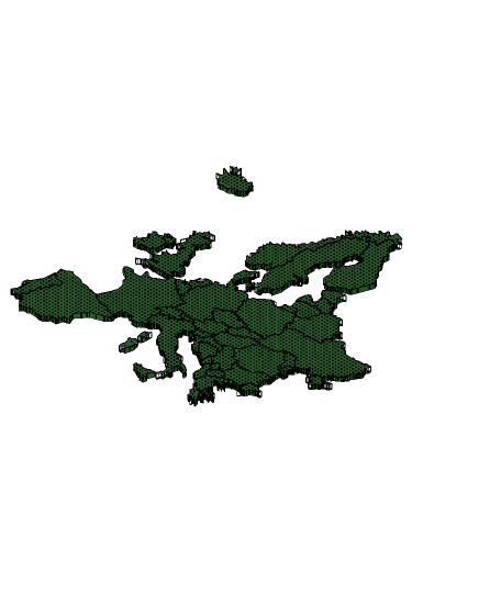 Europe Map Organizer #TidyDesk 3d model