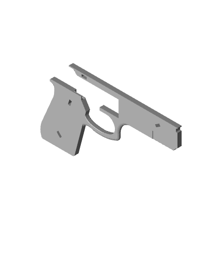 Rubberband Gun 3d model
